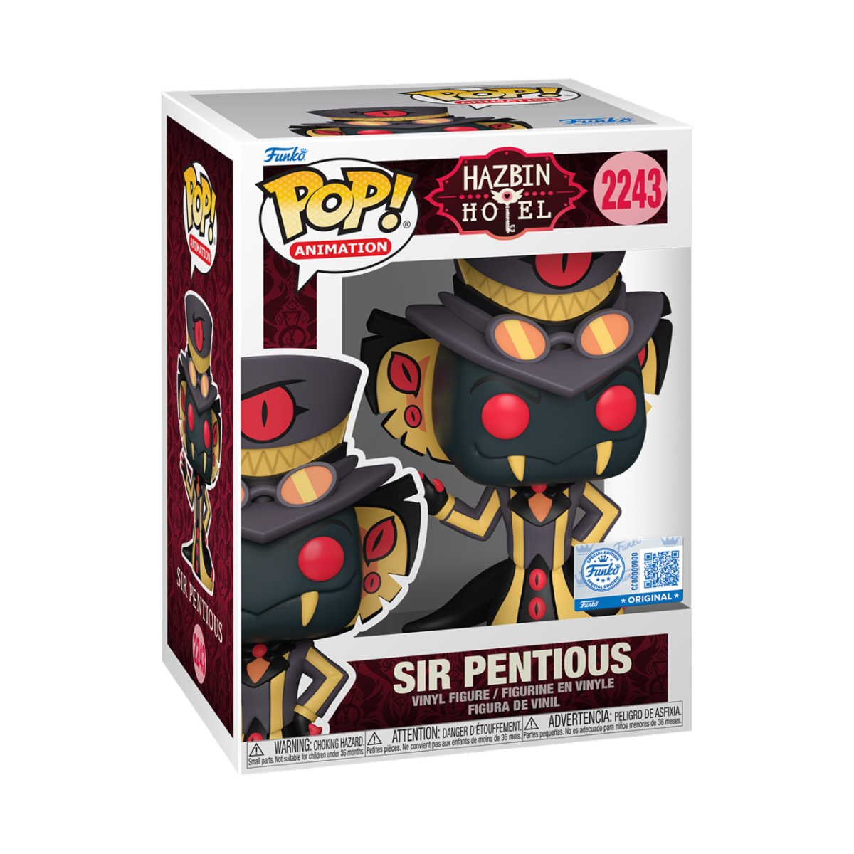 HAZBIN HOTEL - POP FUNKO VINYL FIGURE 2243 SIR PENTIOUS W/CHASE (ASSORTMENT 6PZ) 9CM