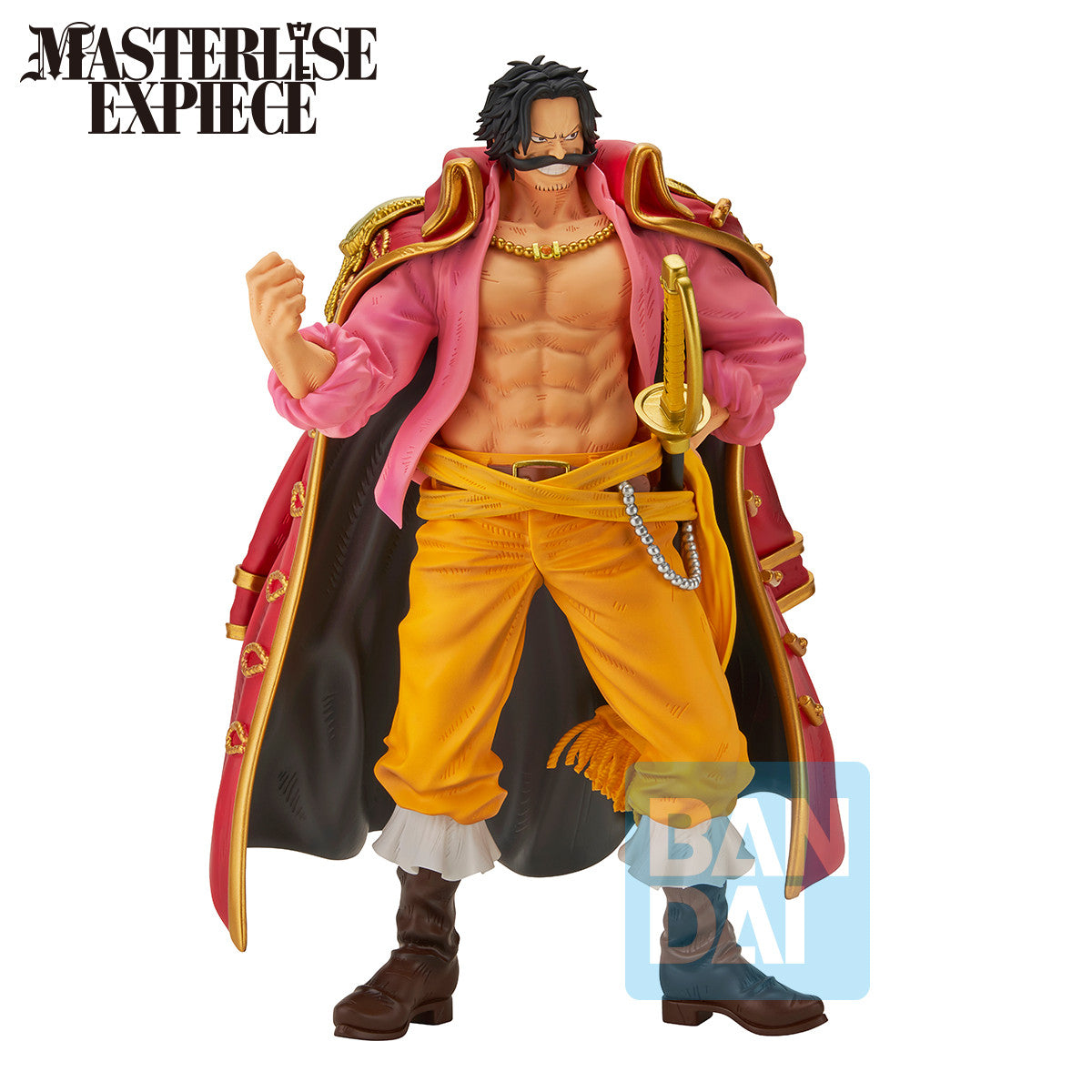 68449 - ONE PIECE - ICHIBANSHO FIGURE FROM ICHIBAN KUJI ROGER PIRATES - GOL D. ROGER - STATUA 21CM