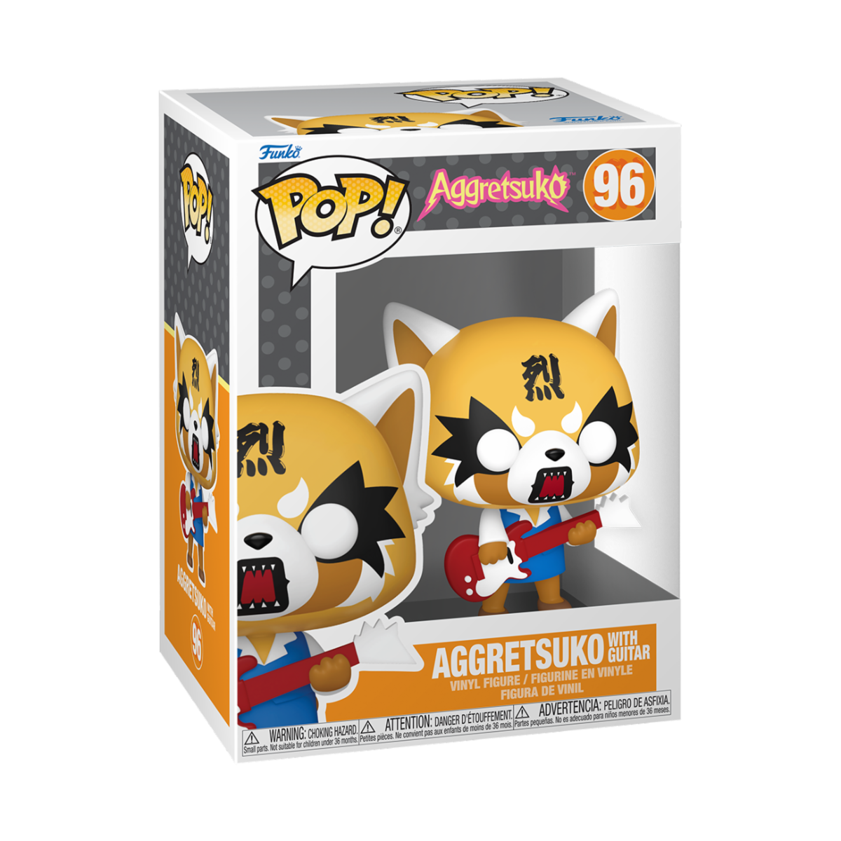 AGGRETSUKO - POP FUNKO VINYL FIGURE 96 AGGRETSUKO W/GUITAR 9CM