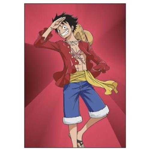 OPB11 - ONE PIECE - BIGLIETTO AUGURI (COMPLEANNO) - 11.8X16.8 - LUFFY SFONDO ROSSO