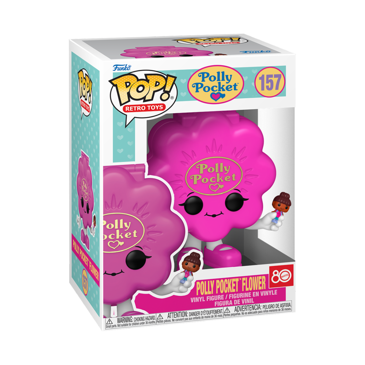 POLLY POCKET - POP FUNKO VINYL FIGURE 157 FLOWER SHELL(PK) 9CM