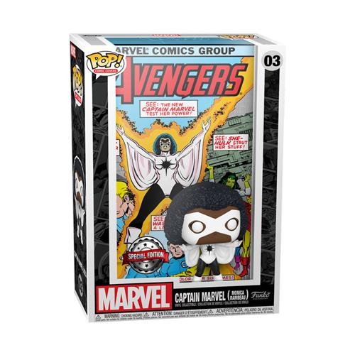 MARVEL - POP FUNKO COMIC COVERS VINYL FIGURE 03 CAPTAIN MARVEL 9CM