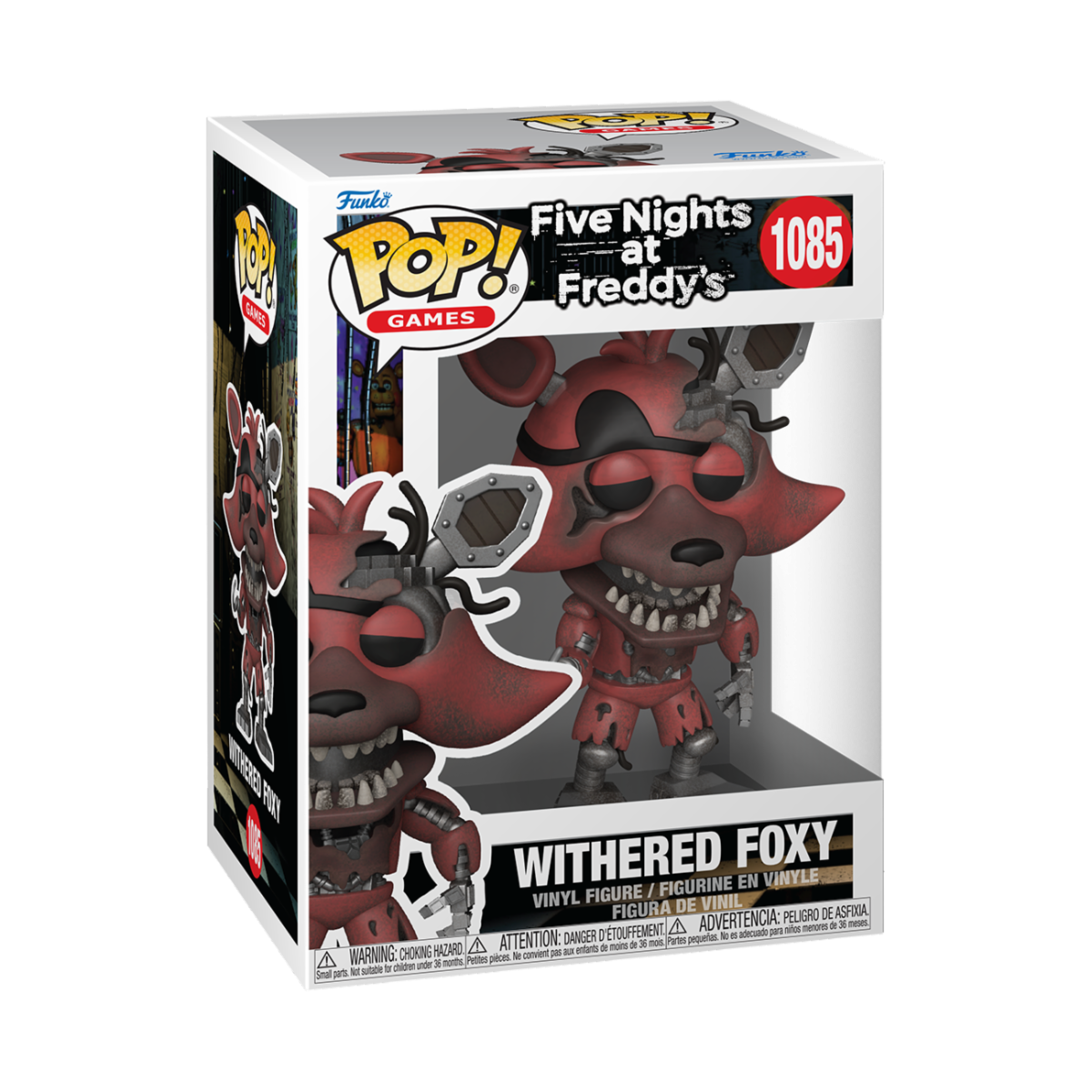 FIVE NIGHTS AT FREDDY'S - POP FUNKO VINYL FIGURE 1085 WITHERED FOXY 9CM