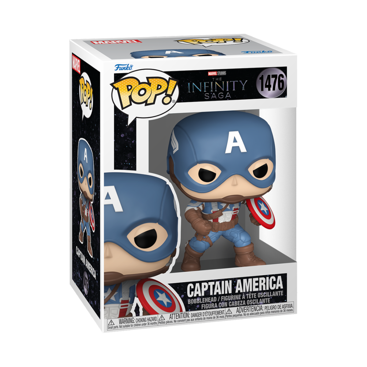 MARVEL: CAPTAIN AMERICA - POP FUNKO VINYL FIGURE 1476 CAPTAIN AMERICA 9CM