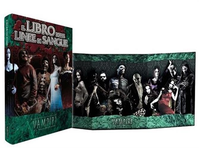 VAMPIRI LA MASQUERADE - ED. VENTESIMO ANNIVERSARIO - IL LIBRO DELLE LINEE DI SANGUE & SCHERMO