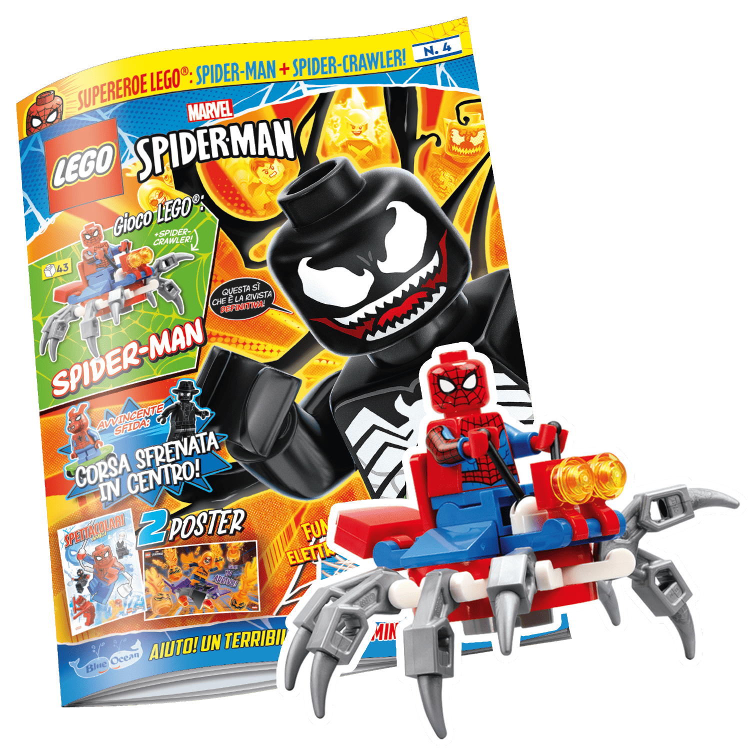 LEGO SPIDER-MAN N.4 - SPIDER-MAN + SPIDER-CRAWLER