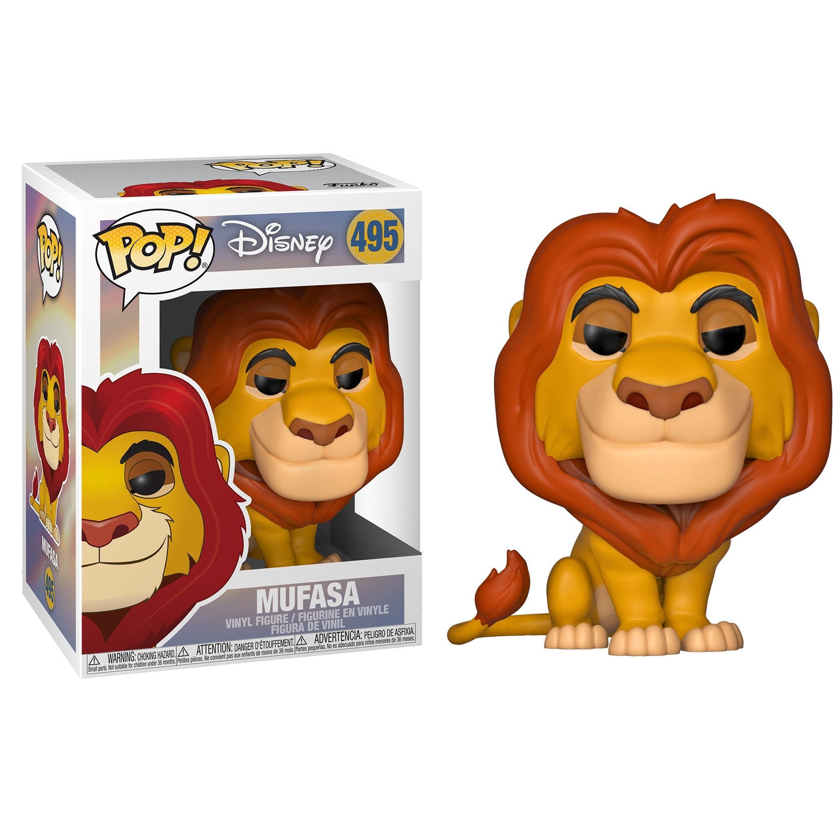DISNEY - IL RE LEONE - POP FUNKO VINYL FIGURE 495 MUFASA 9CM