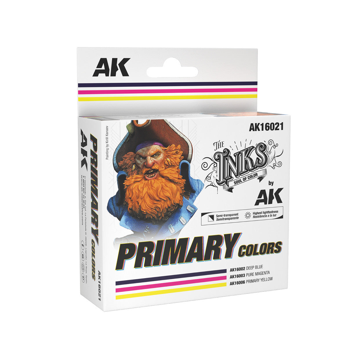 AK16021 - THE INKS SET - PRIMARY COLORS - SET DA 3 COLORI (INKS)