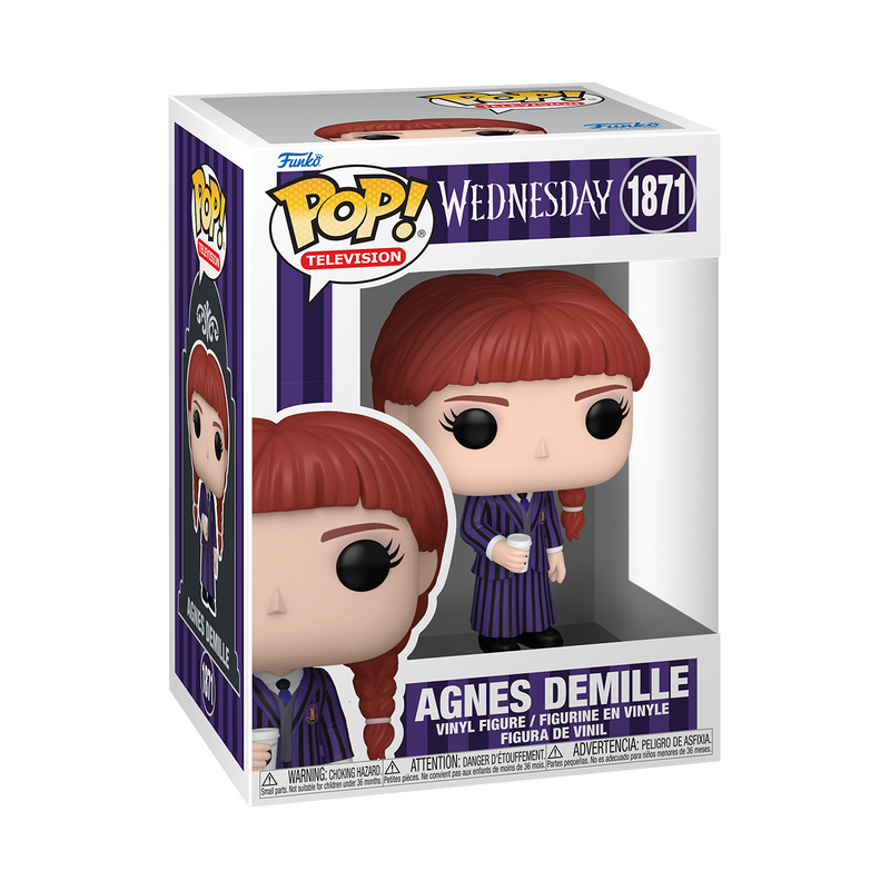WEDNESDAY S2 PT 2 - POP FUNKO VINYL FIGURE 1871 AGNES DEMILLE 9CM