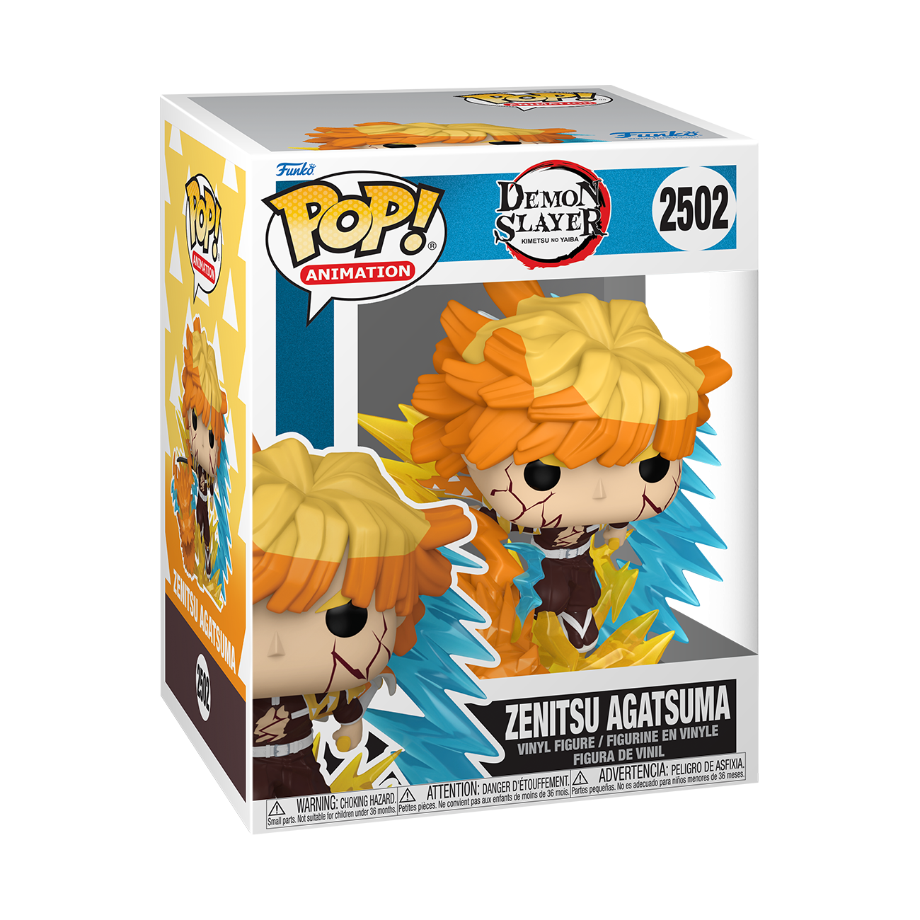 DEMON SLAYER MOVIE 1 - POP FUNKO PREMIUM VINYL FIGURE 2502 ZENITSU AGATSUMA (ASSORTMENT 3PZ) 9CM