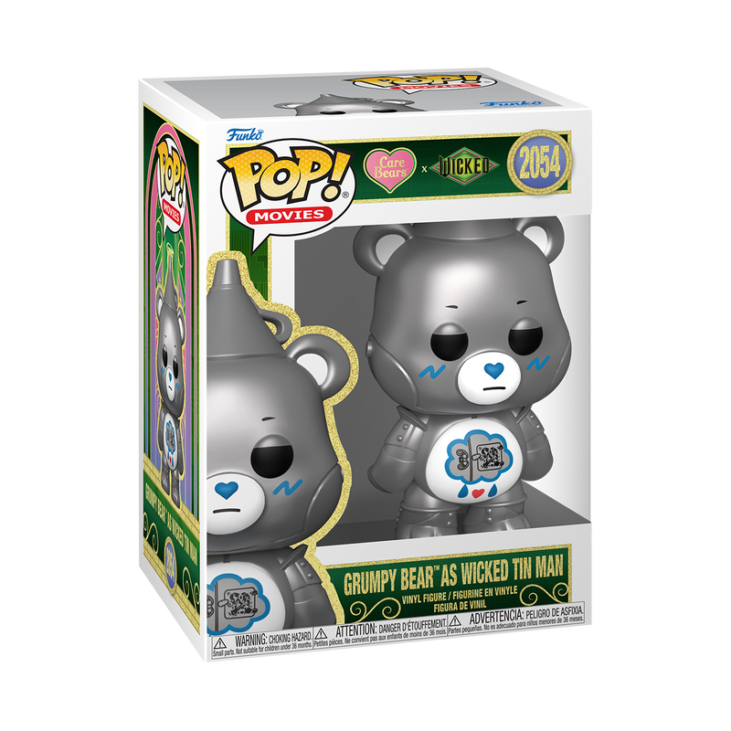 WICKED X CARE BEARS - POP FUNKO VINYL FIGURE 2054 GRUMPY BEAR AS WICKED TIN MAN 9CM