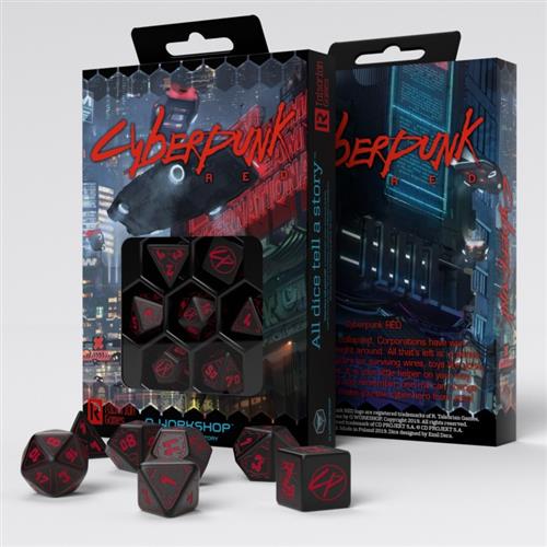 SCPU01 - SET 7 DADI - RPG CYBERPUNK RED