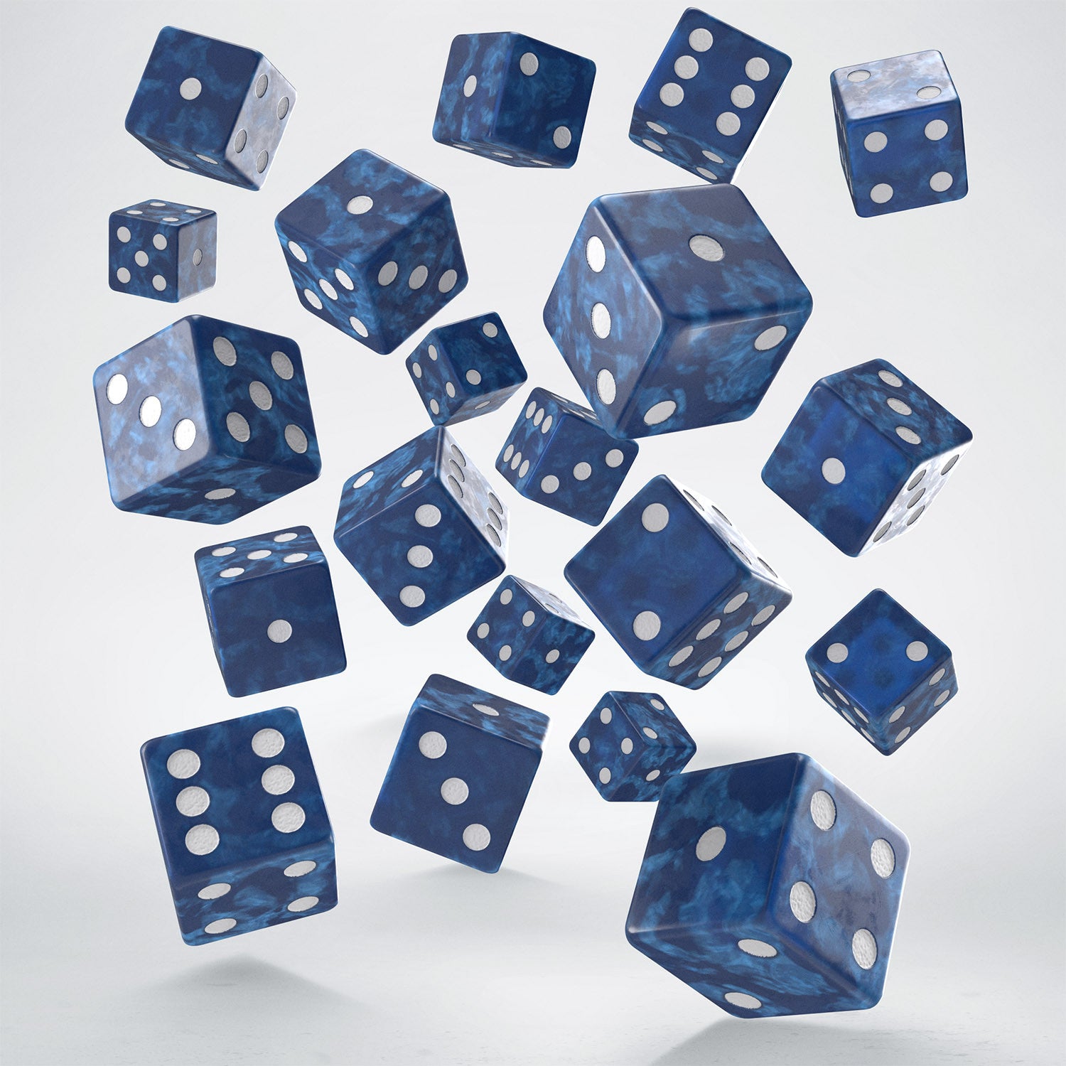 S20604 - FULL PACK OF D6S: COBALT&WHITE