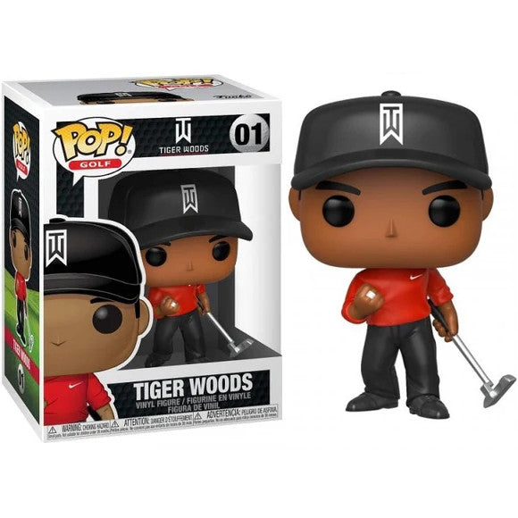 GOLF - POP FUNKO VINYL FIGURE 01 TIGER WOODS (RED SHIRT) 9CM