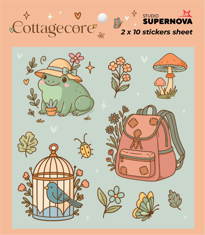 SET STICKER - COTTAGECORE 1