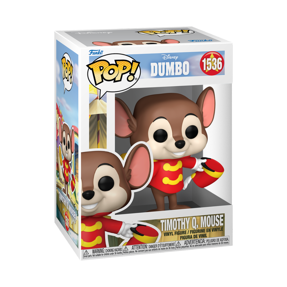 DISNEY: DUMBO - POP FUNKO VINYL FIGURE 1536 TIMOTHY Q.MOUSE 9CM