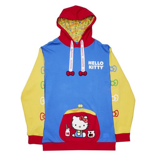 SANRIO - HELO KITTY 50TH ANNIVERSARY - FELPA CON CAPPUCCIO - HELLO KITTY S