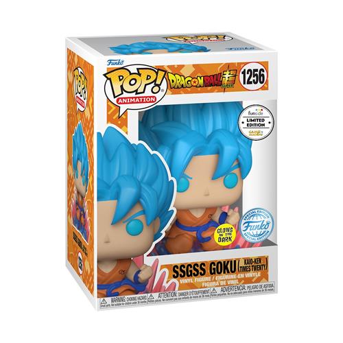 DRAGON BALL SUPER - POP FUNKO VINYL FIGURE 1256 KAIOKEN GOKU (GW) 9CM GA EXCL
