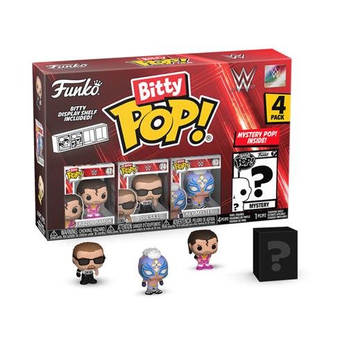 75463 - WWE - FUNKO BITTY POP VINYL FIGURE - RAZOR RAMON (4PK)