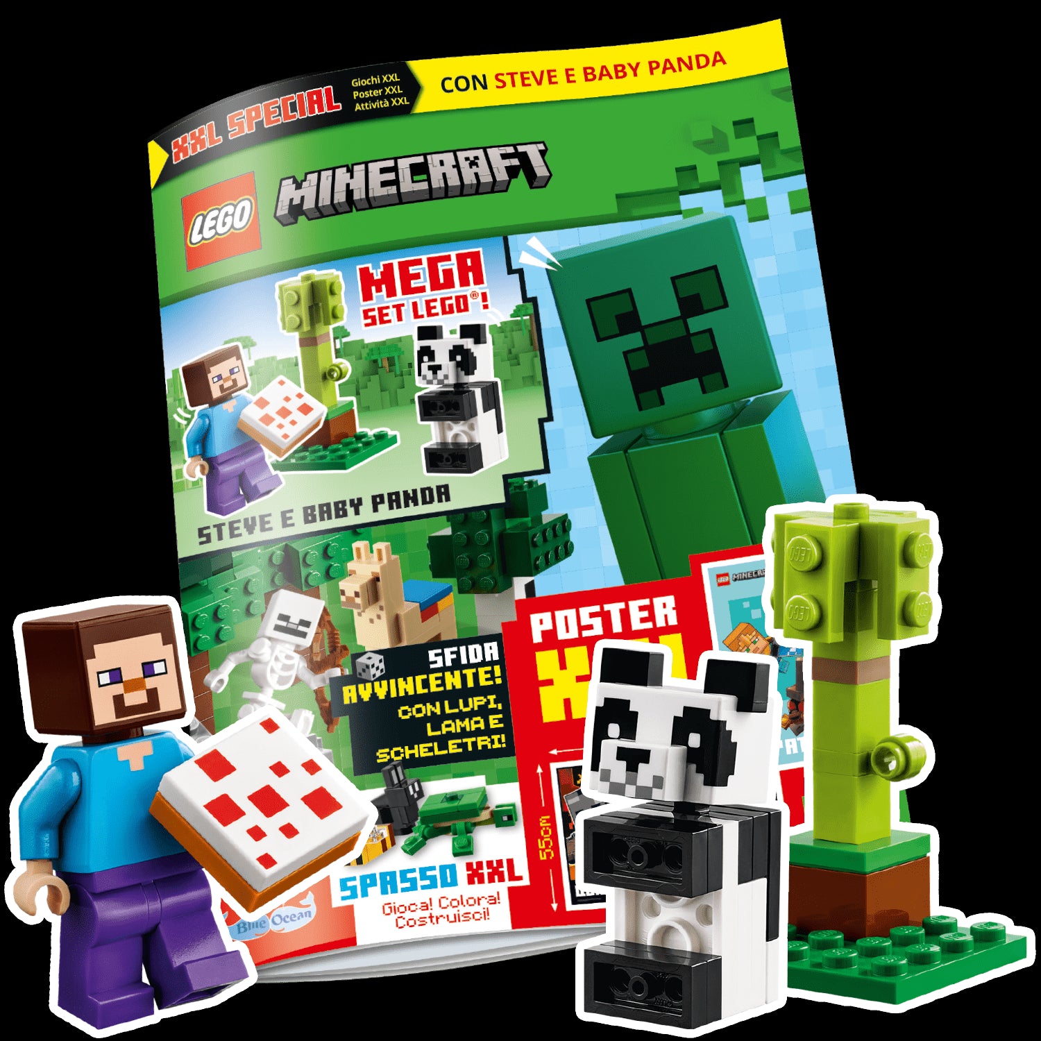 LEGO MINECRAFT SPECIALE N.3 - STEVE E BABY PANDA XXL