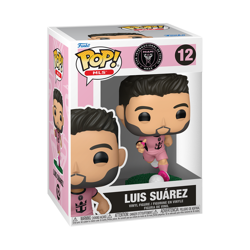 MLS S2 - POP FUNKO VINYL FIGURE 12 LUIS SUAREZ (MIAMI) 9CM