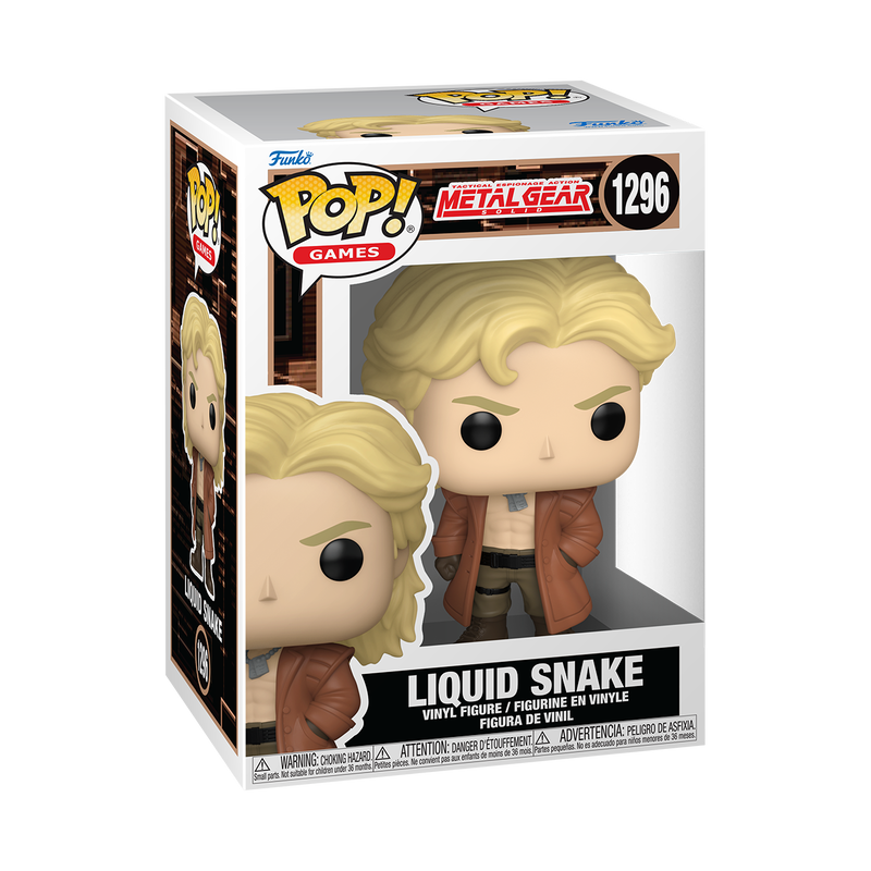 METAL GEAR SOLID S2 - POP FUNKO VINYL FIGURE 1296 LIQUID SNAKE 9CM