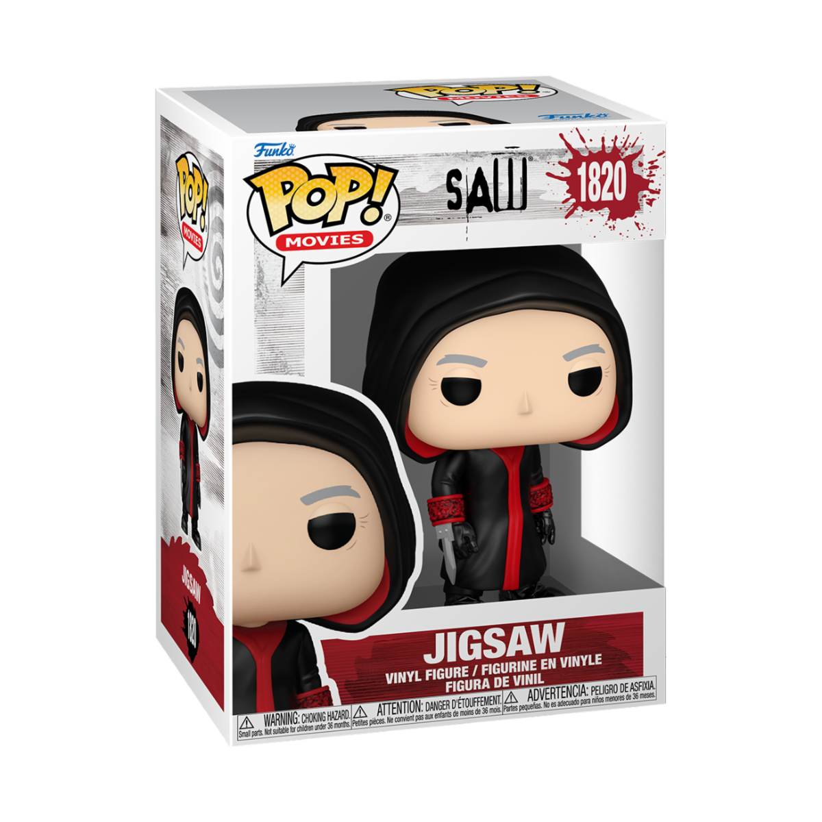 SAW: 10TH ANNIVERSARY - POP FUNKO VINYL FIGURE 1820 JIGSAW KILLER REGULAR 9CM