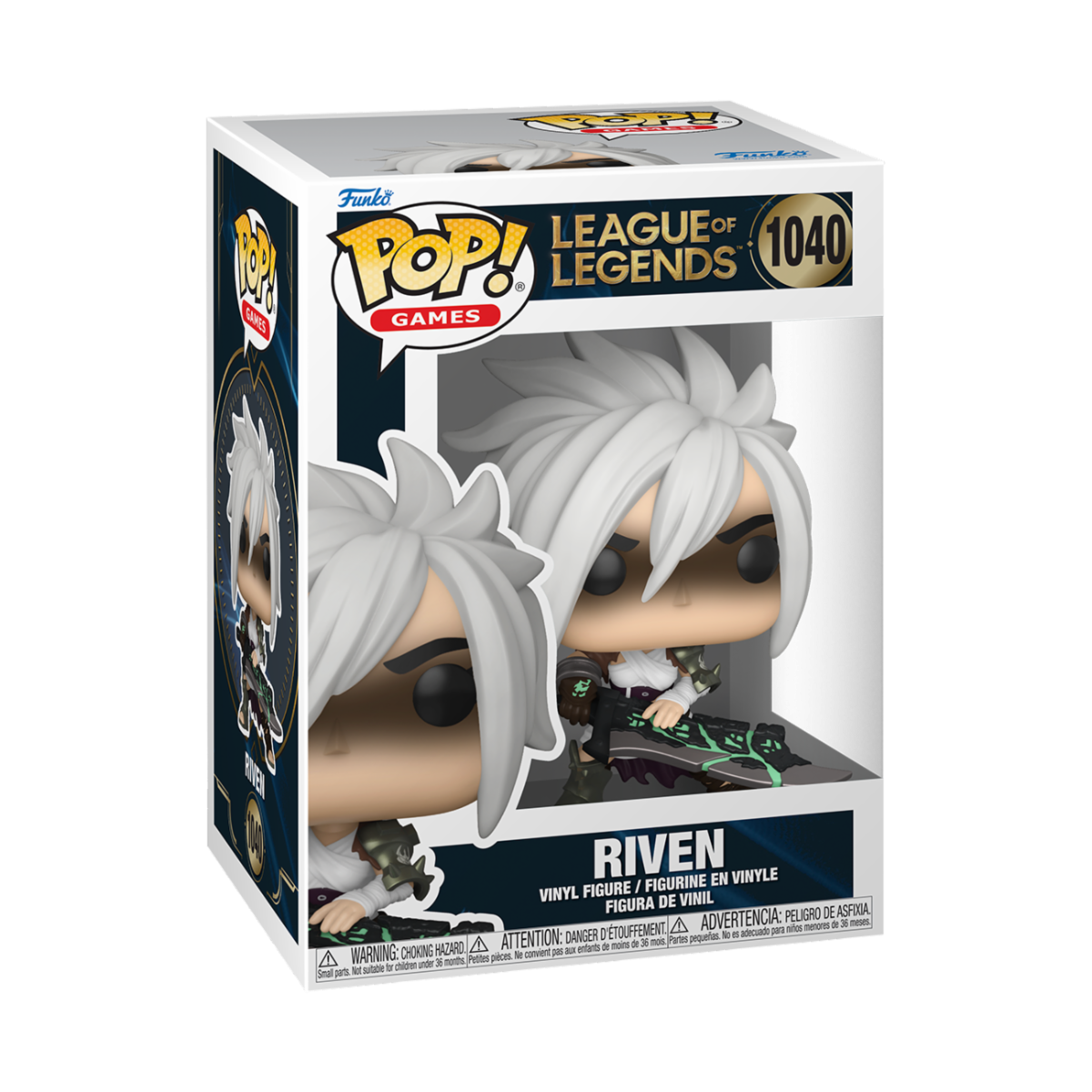 ARCANE: LEAGUE OF LEGENDS - POP FUNKO VINYL FIGURE 1040 RIVEN W/BROKEN BLADE 9CM