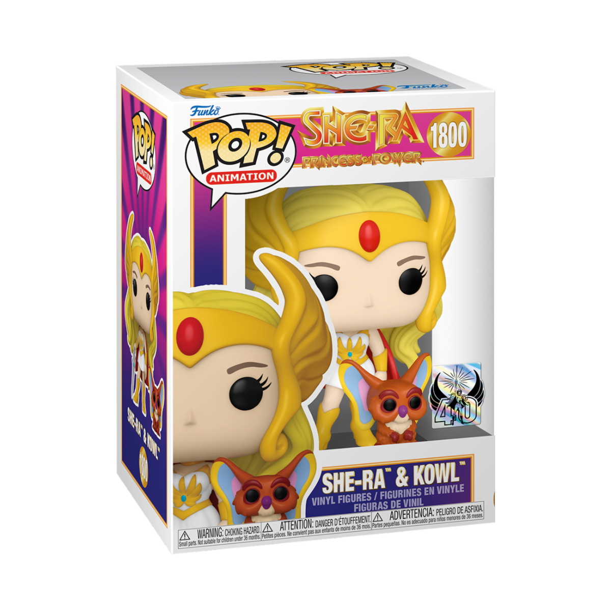 SHE-RA - POP & BUDDY FUNKO VINYL FIGURE 1800 SHE-RA W/ KOWL 9CM