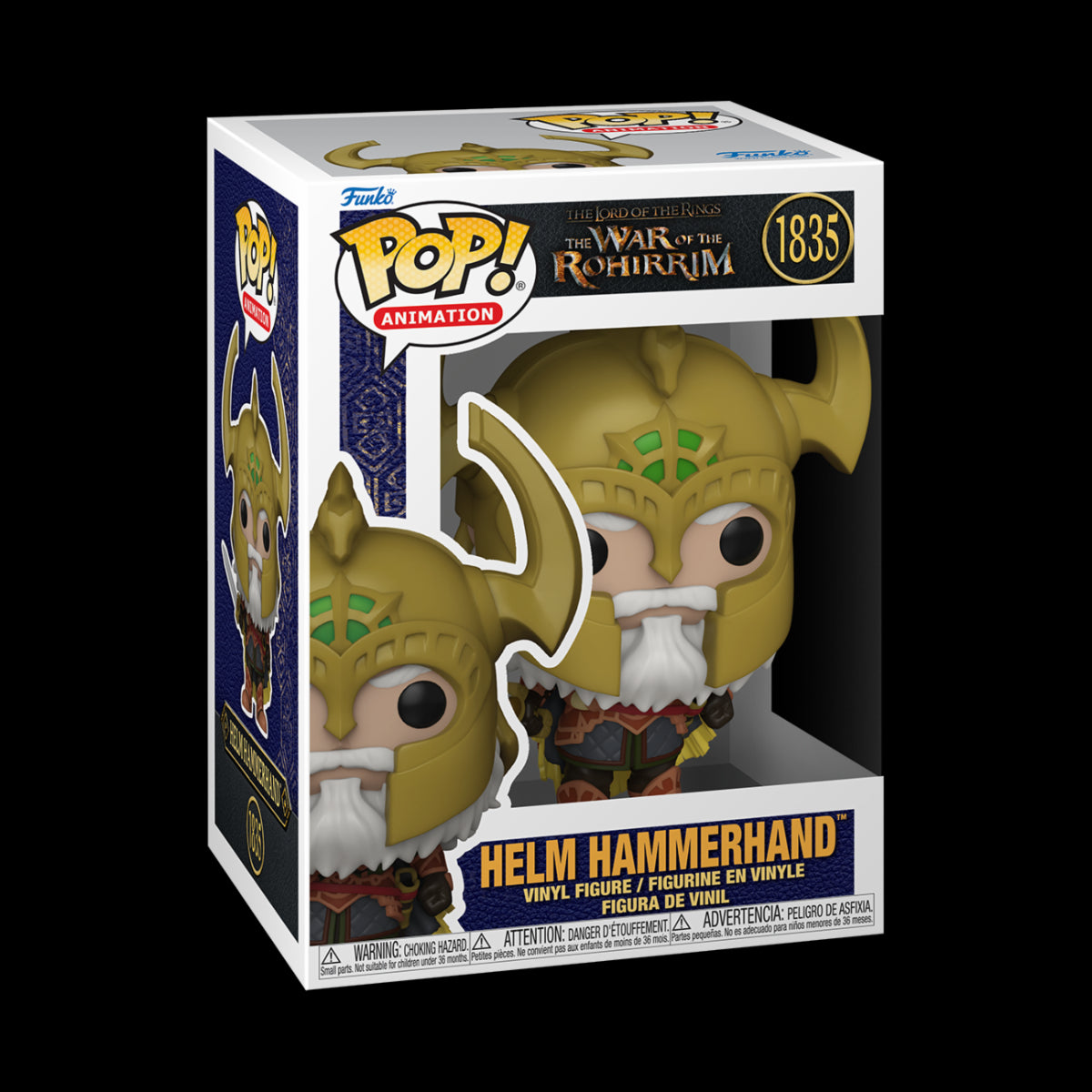 THE LORD OF THE RINGS: WAR OF ROHIRRIM - POP FUNKO VINYL FIGURE 1835 HELM HAMMERHAND 9CM