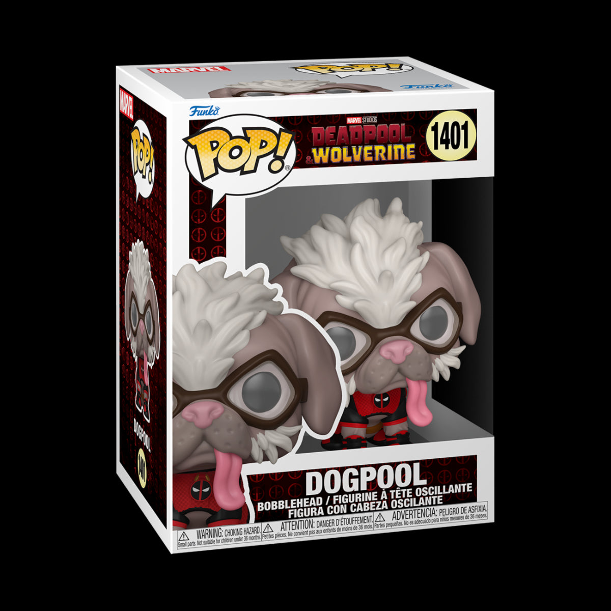 MARVEL: DEADPOOL & WOLVERINE - POP FUNKO VINYL FIGURE 1401 DOGPOOL 9CM