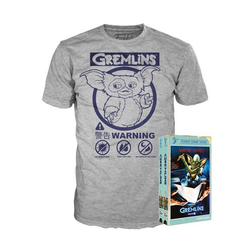 37077 - GREMLINS - VHS BOXED TEE - GREMLINS WARNING - S