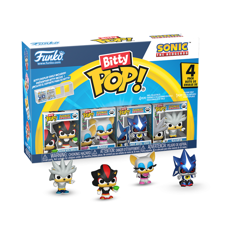 SONIC - POP FUNKO BITTY VINYL FIGURE - SHADOW 2CM