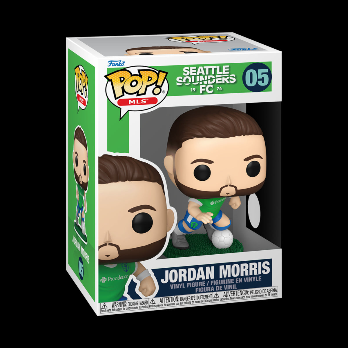 SPORTS: FOOTBALL - POP FUNKO VINYL FIGURE 05 JORDAN MORRIS (SOUNDERS) 9CM