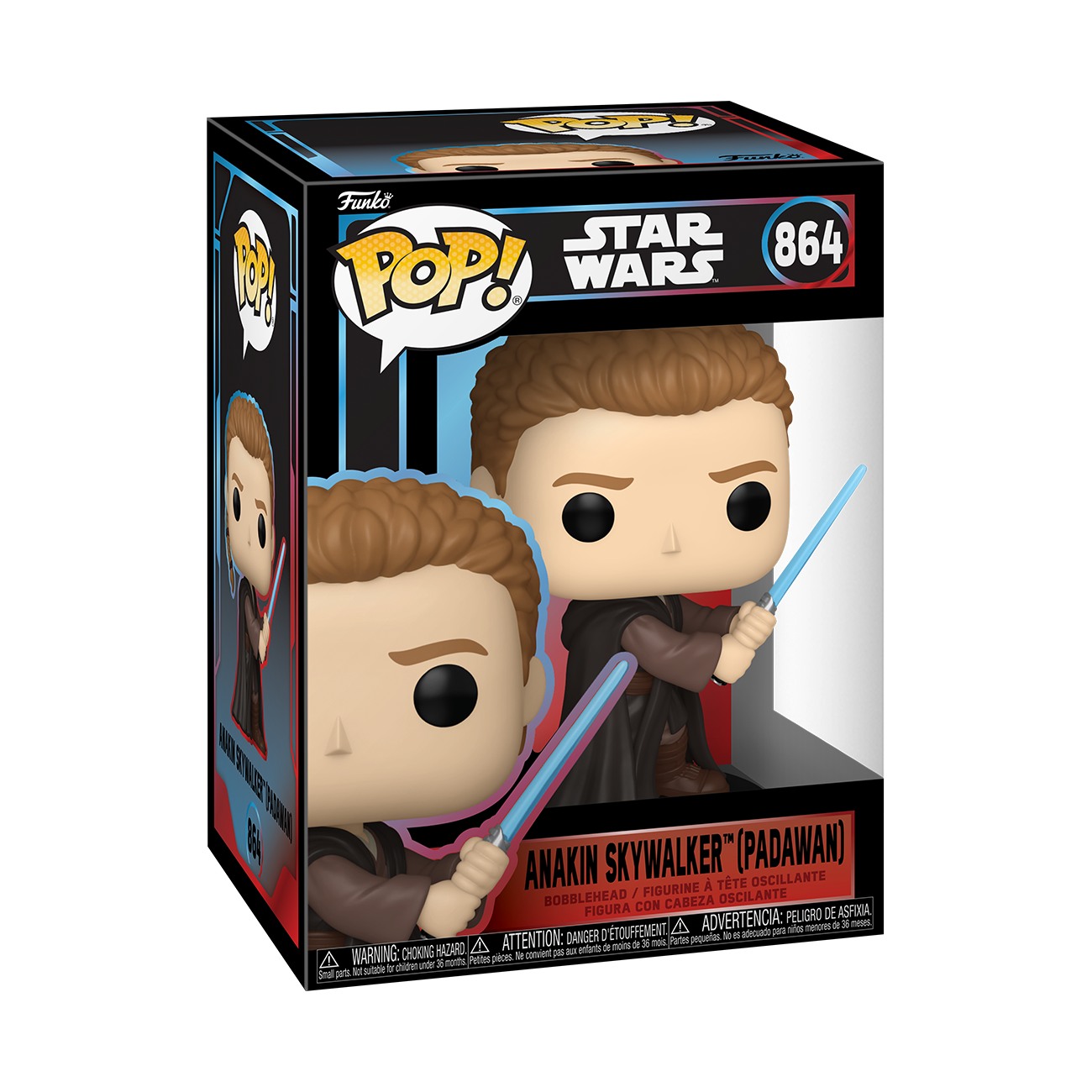 STAR WARS S11 - POP FUNKO VINYL FIGURE 864 ANAKIN SKYWALKER (PADAWAN) 9CM