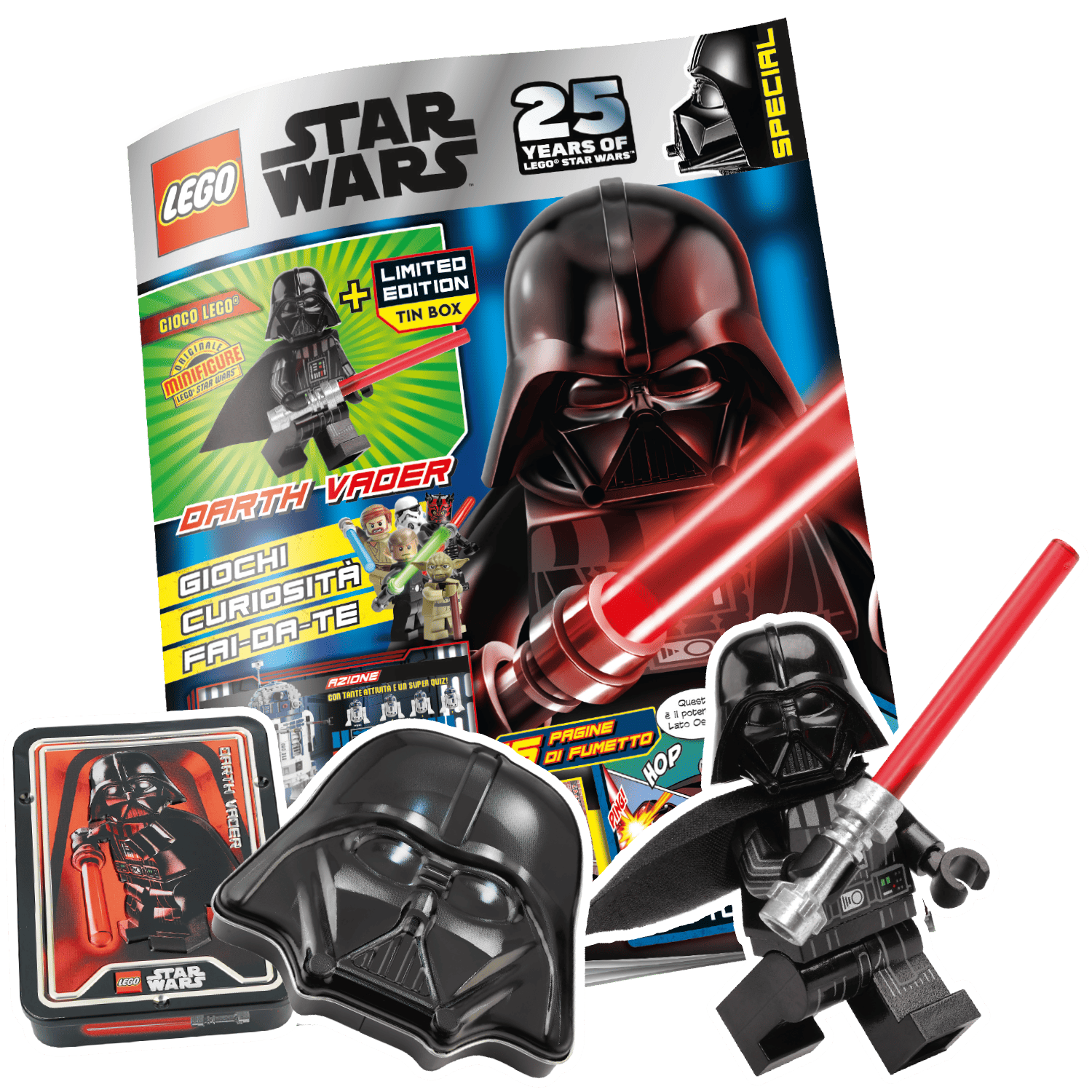 LEGO STAR WARS SPECIALE N.1 - DARTH VADER + LIMITED TIN BOX