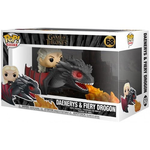 GAME OF THRONES - POP FUNKO VINYL FIGURE 68 DAENERYS ON FIERY DROGON