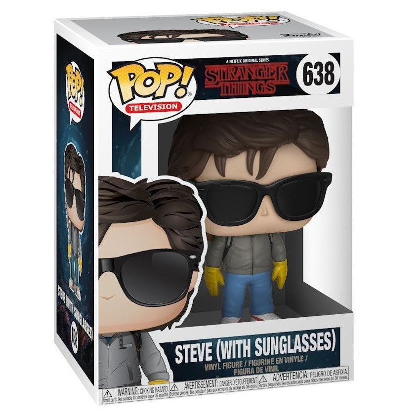 STRANGER THINGS - POP FUNKO VINYL FIGURE 638 STEVE W/ SUNGLASSES 9CM - NEW YORK TOY FAIR