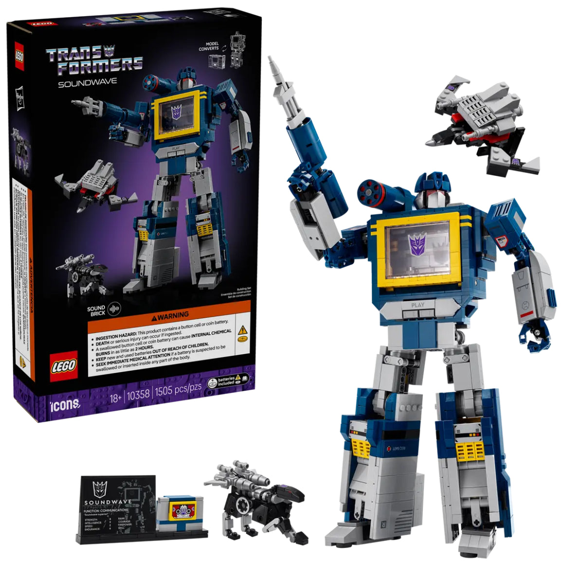10358 - ICONS - TRANSFORMERS SOUNDWAVE