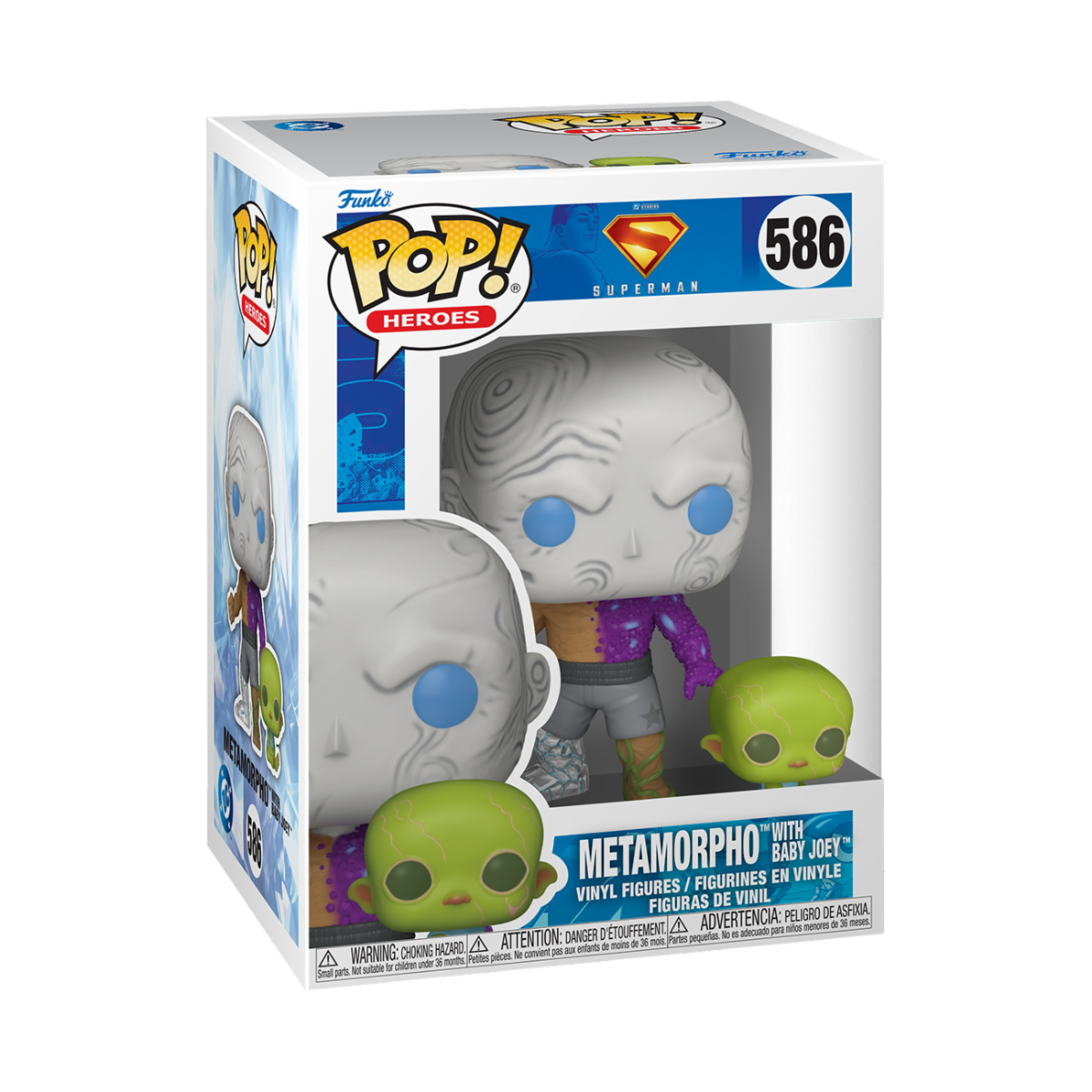 DC COMICS: SUPERMAN (2025) - POP FUNKO VINYL FIGURE 586 METAMORPHO W/ BABY JOEY 9CM