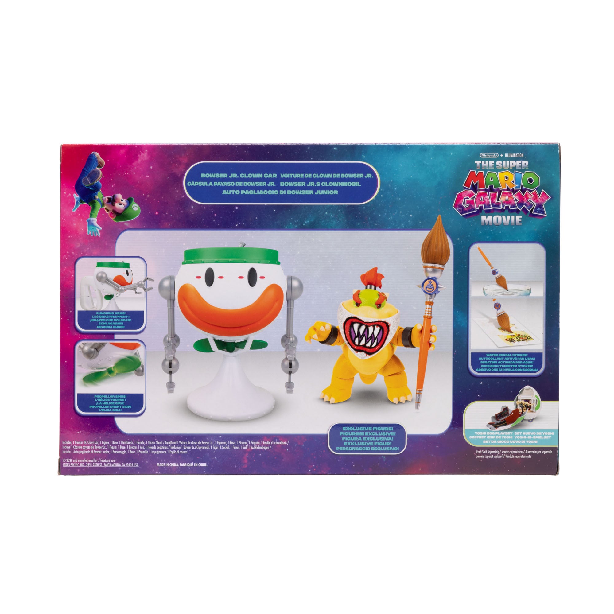 THE SUPER MARIO GALAXY MOVIE - BOWSER JR CLOWN CAR 13CM
