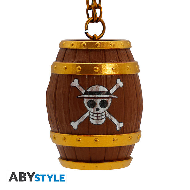 ABYKEY629 - ONE PIECE - KEYCHAIN 3D - BARREL