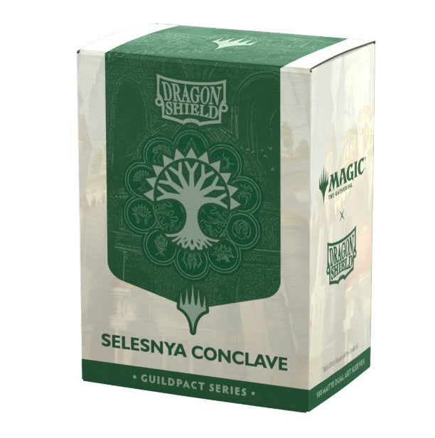 AT-16515 - 100 BUSTINE STANDARD - MATTE DUAL ART SLEEVES - GUILDPACK SERIES - SELESNYA CONCLAVE