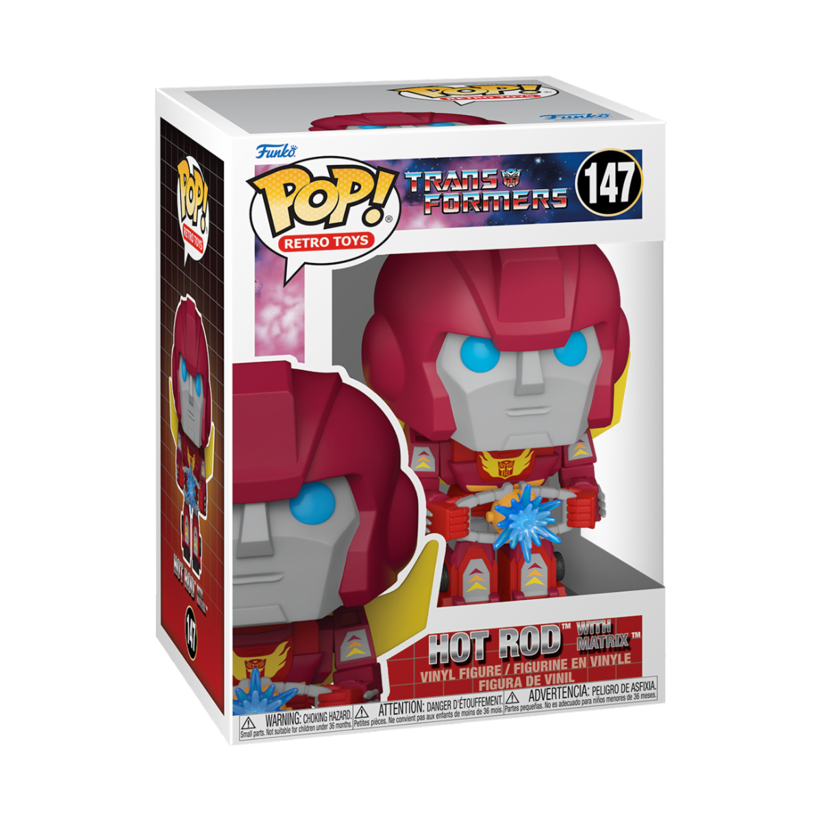 TRANSFORMERS - POP FUNKO VINYL FIGURE 147 HOT ROD W/MATRIX 9CM