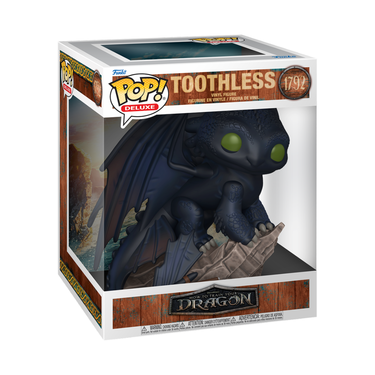 DISNEY: HOW TO TRAIN YOUR DRAGON - POP FUNKO DELUXE VINYL FIGURE 1792 TOOTHLESS 9CM