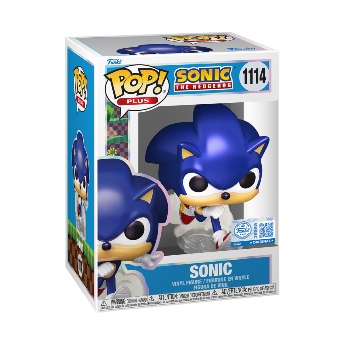 SONIC THE HEDGEHOG - POP FUNKO VINYL FIGURE 1114 SONIC (PRL) 9CM