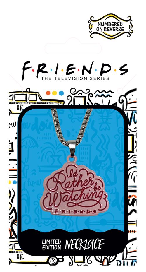 THG-FRND02 - FRIENDS - JEWELLERY NECKLACE - I'D RATHER BE WATCHING FRIENDS
