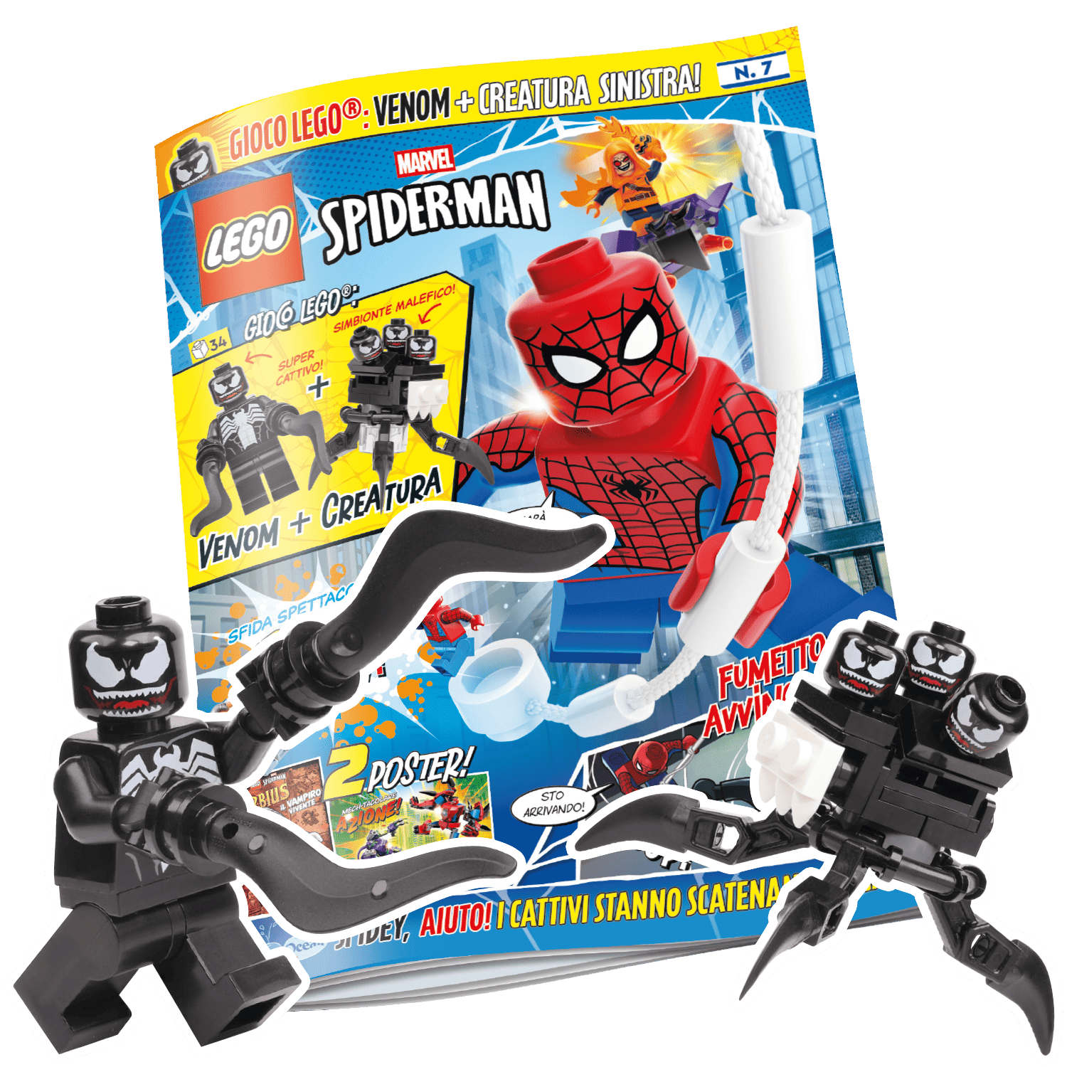 LEGO SPIDER-MAN N.7 - VENOM + CREATURA SINISTRA