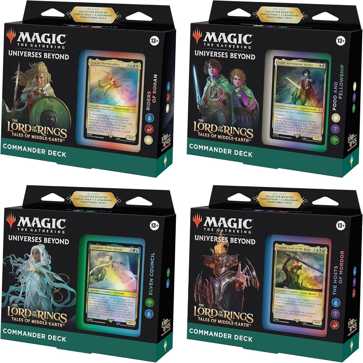BOX COMMANDER DECK - THE LORD OF THE RINGS: TALES OF MIDDLE-EARTH (4 MAZZI) - ENG
