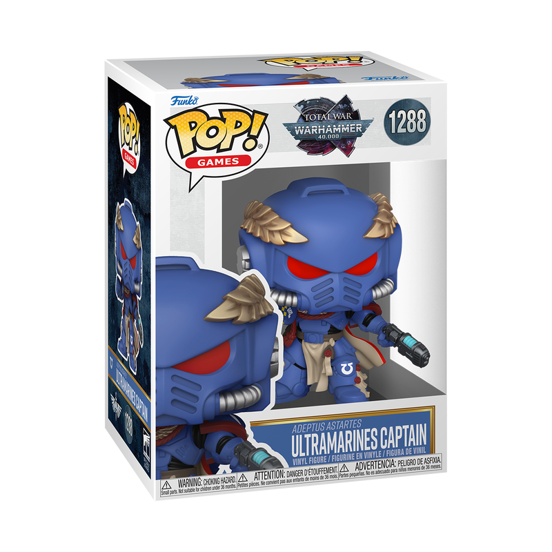 WARHAMMER 40K S2 - POP FUNKO VINYL FIGURE 1288 ADEPTUS ASTARTES ULTRAMARINE CAPTAIN 9CM